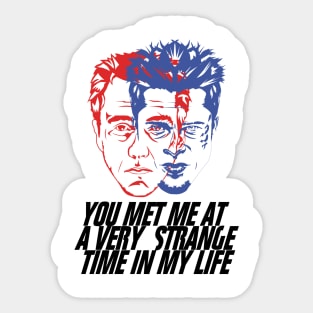 Fight Club - Strange time in my life Sticker